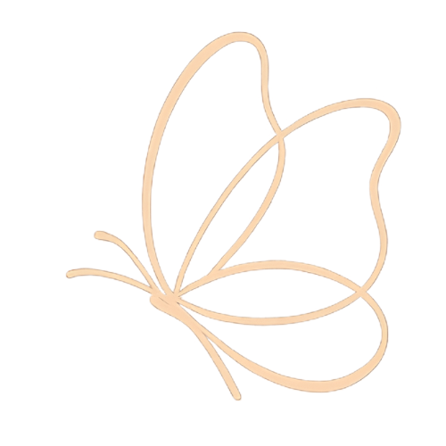 Butterfly-shaped icon on a transparent background