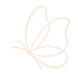 Butterfly-shaped icon on a transparent background